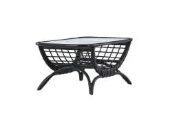 Fjôrd Salontafel Moana Zwart Rotan Glas