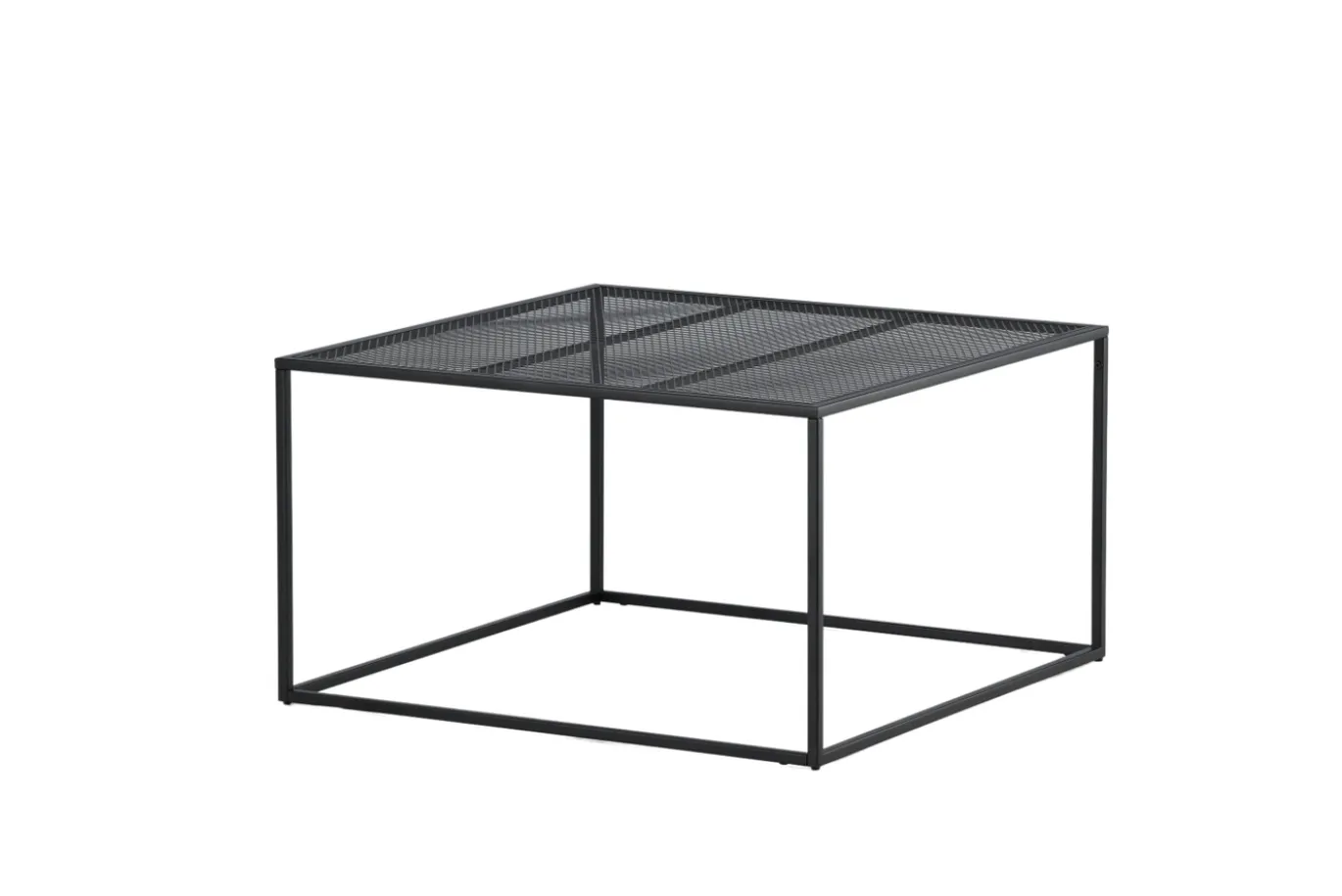Fjôrd Salontafel Netz 80x80cm Zwart