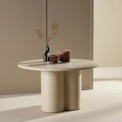 Fjôrd Salontafel Olivia Beige ⌀80cm