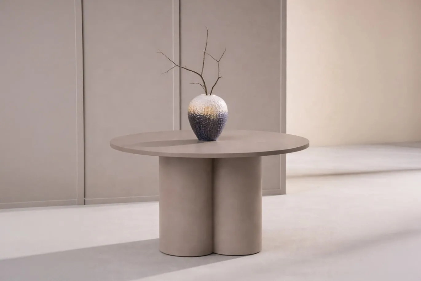 Fjôrd Salontafel Olivia Bruin MDF Ø80cm