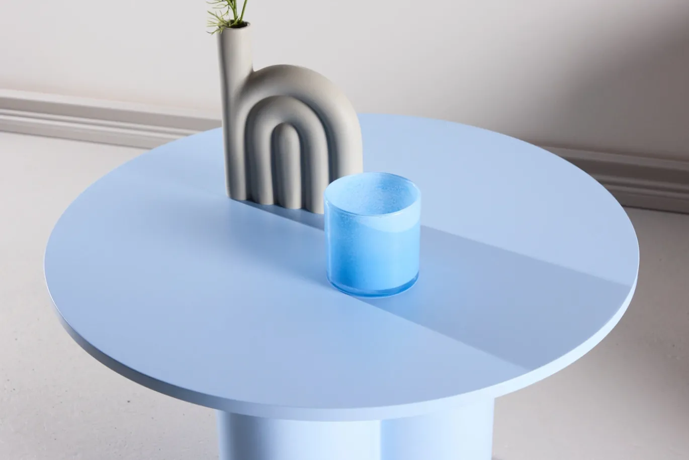 Fjôrd Salontafel Olivia MDF Blauw Ø80cm