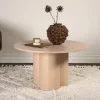 Fjôrd Salontafel Olivia Whitewash Fineer Ø80cm