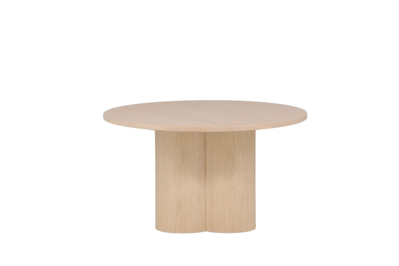 Fjôrd Salontafel Olivia Whitewash Fineer Ø80cm