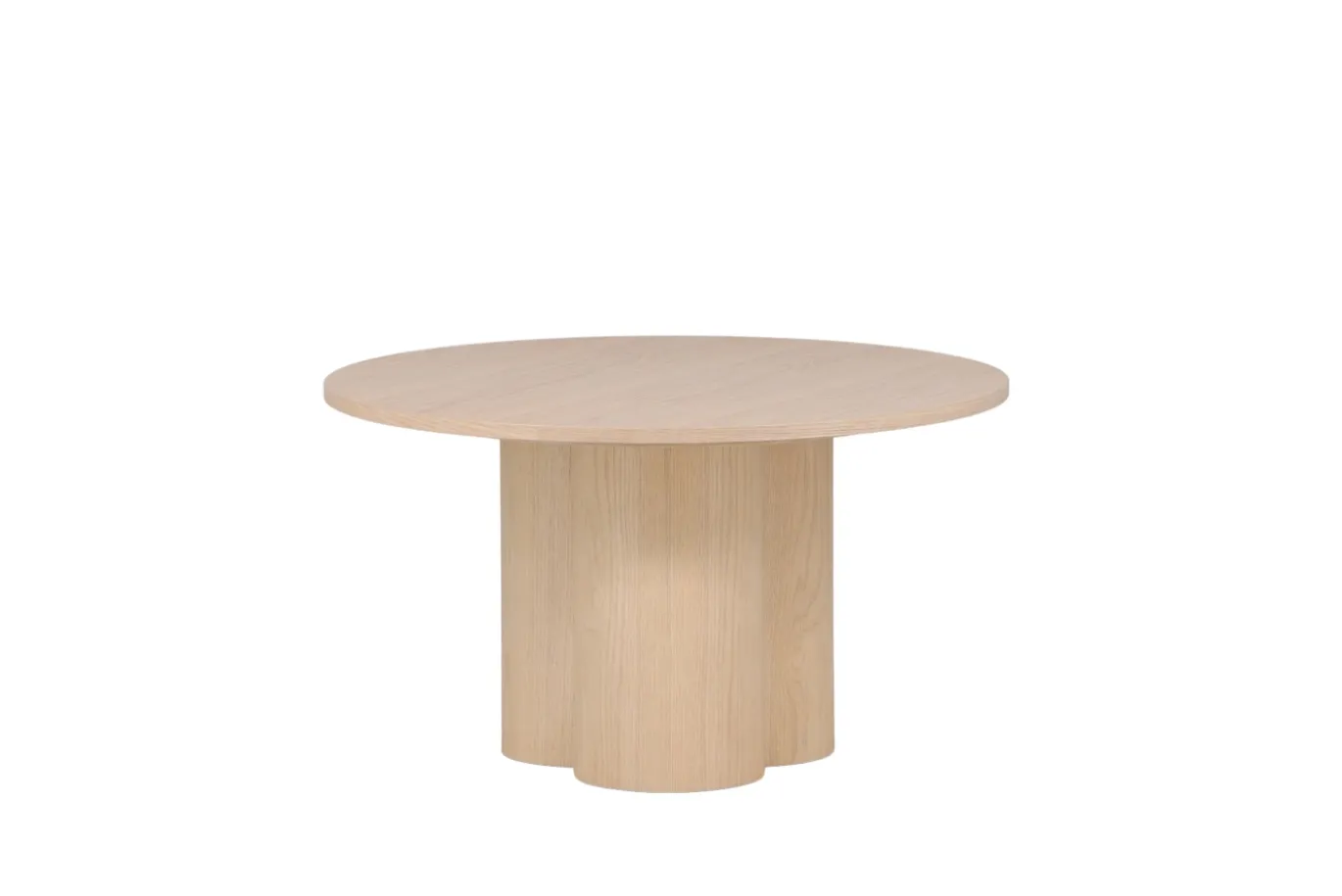 Fjôrd Salontafel Olivia Whitewash Fineer Ø80cm