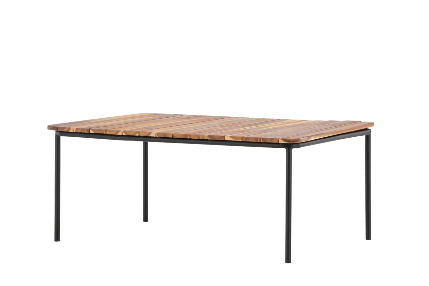 Fjôrd Salontafel Penh Staal Zwart Acacia Rectangular 65x100x40