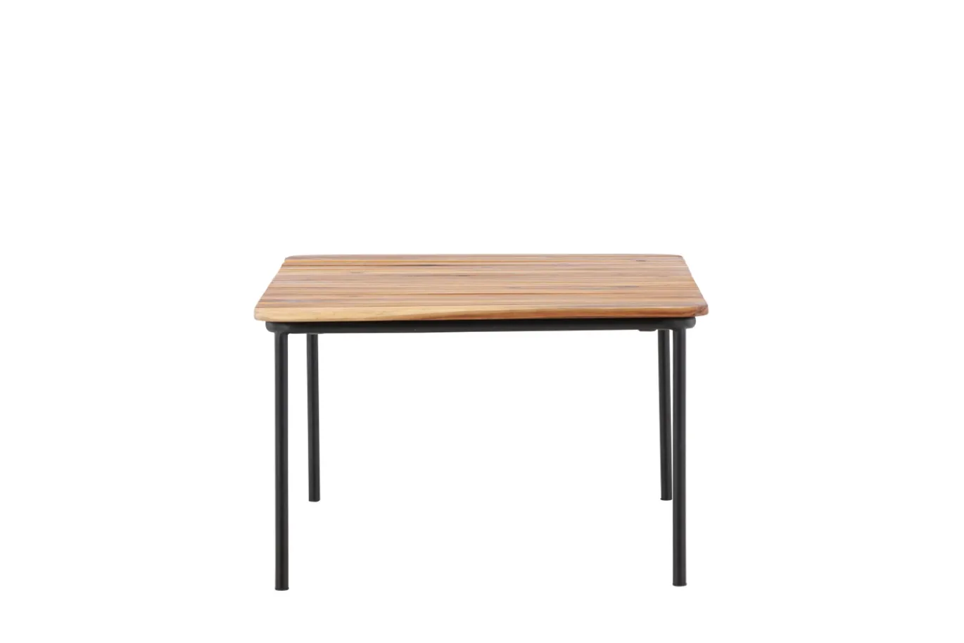 Fjôrd Salontafel Penh Staal Zwart Acacia Rectangular 65x100x40