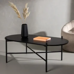 Fjôrd Salontafel Pueblo 60x120cm Zwart Mdf