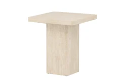 Fjôrd Salontafel Qvart Beige Travertinlook 50x50cm