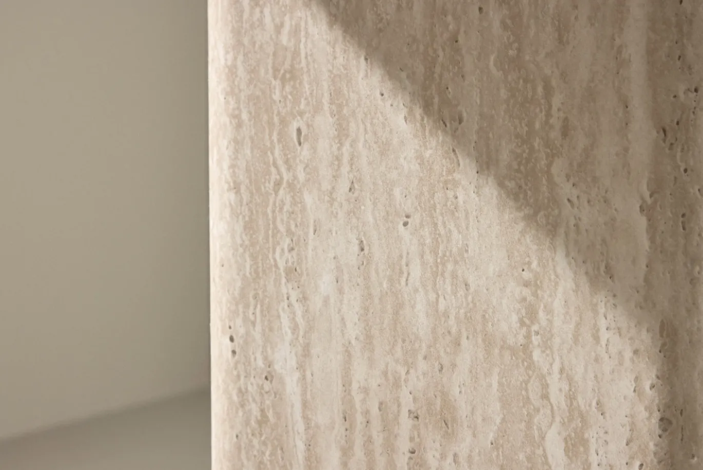 Fjôrd Salontafel Qvart Beige Travertinlook 50x50cm