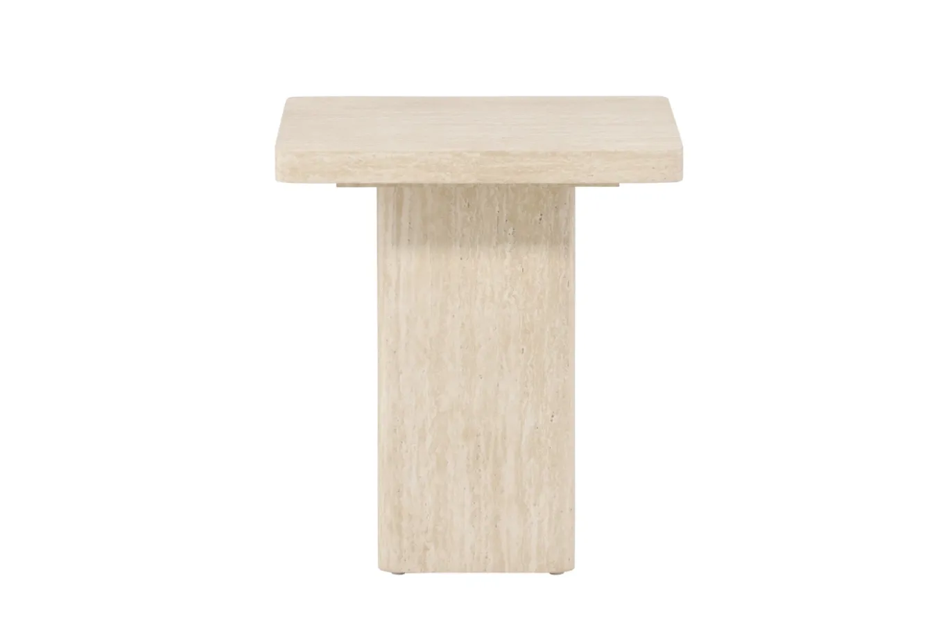 Fjôrd Salontafel Qvart Beige Travertinlook 50x50cm