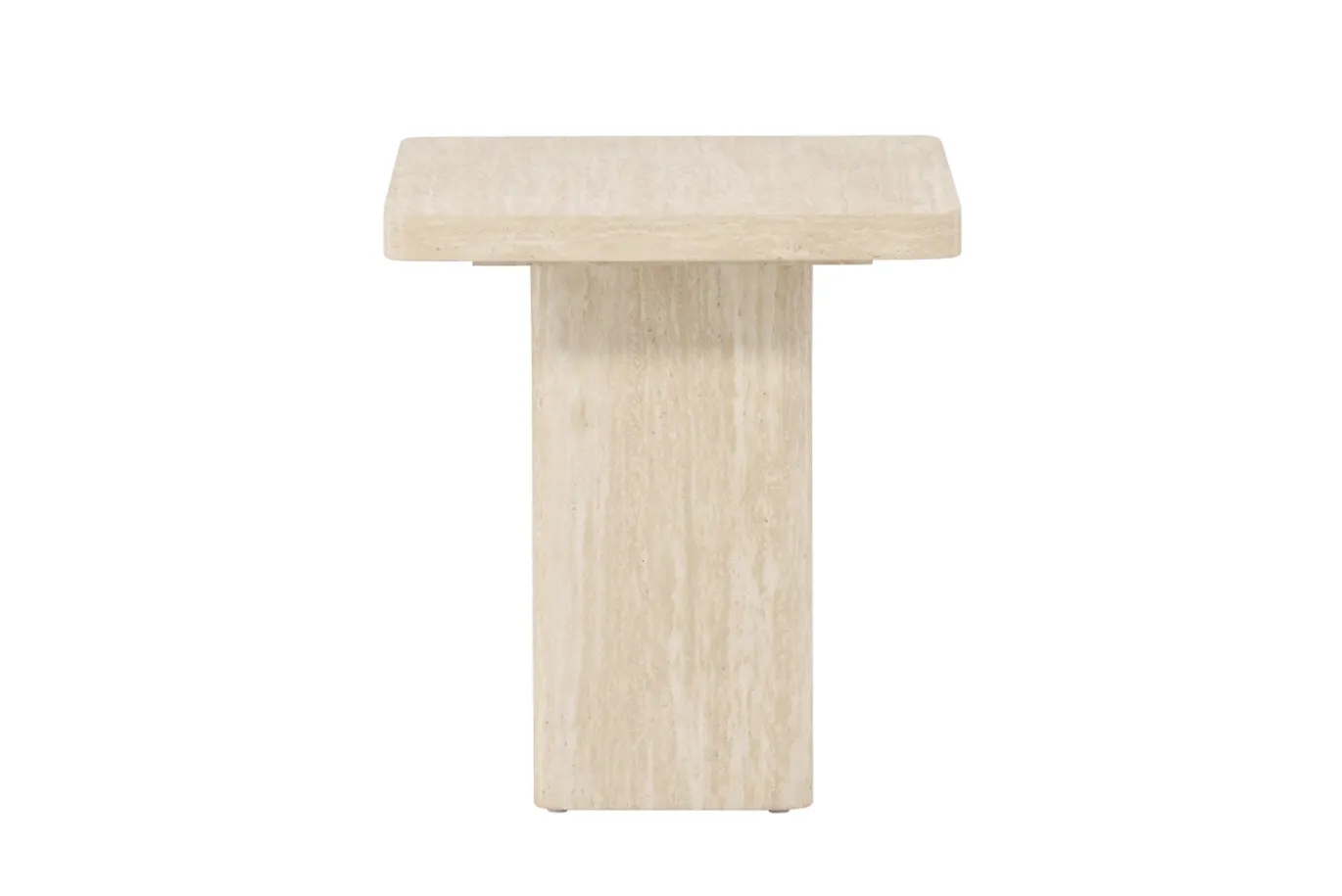 Fjôrd Salontafel Qvart Beige Travertinlook 50x50cm