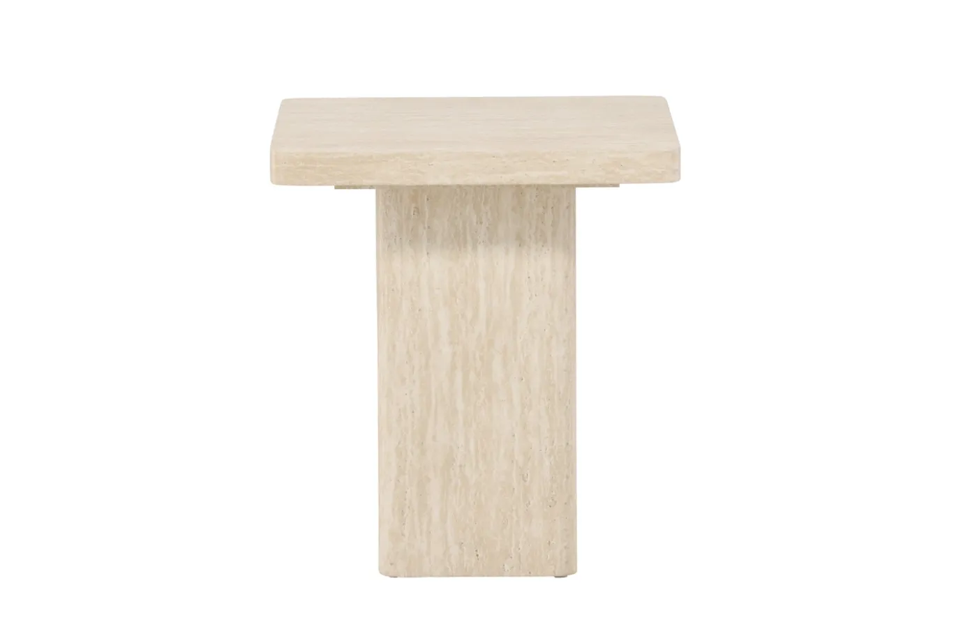 Fjôrd Salontafel Qvart Beige Travertinlook 50x50cm