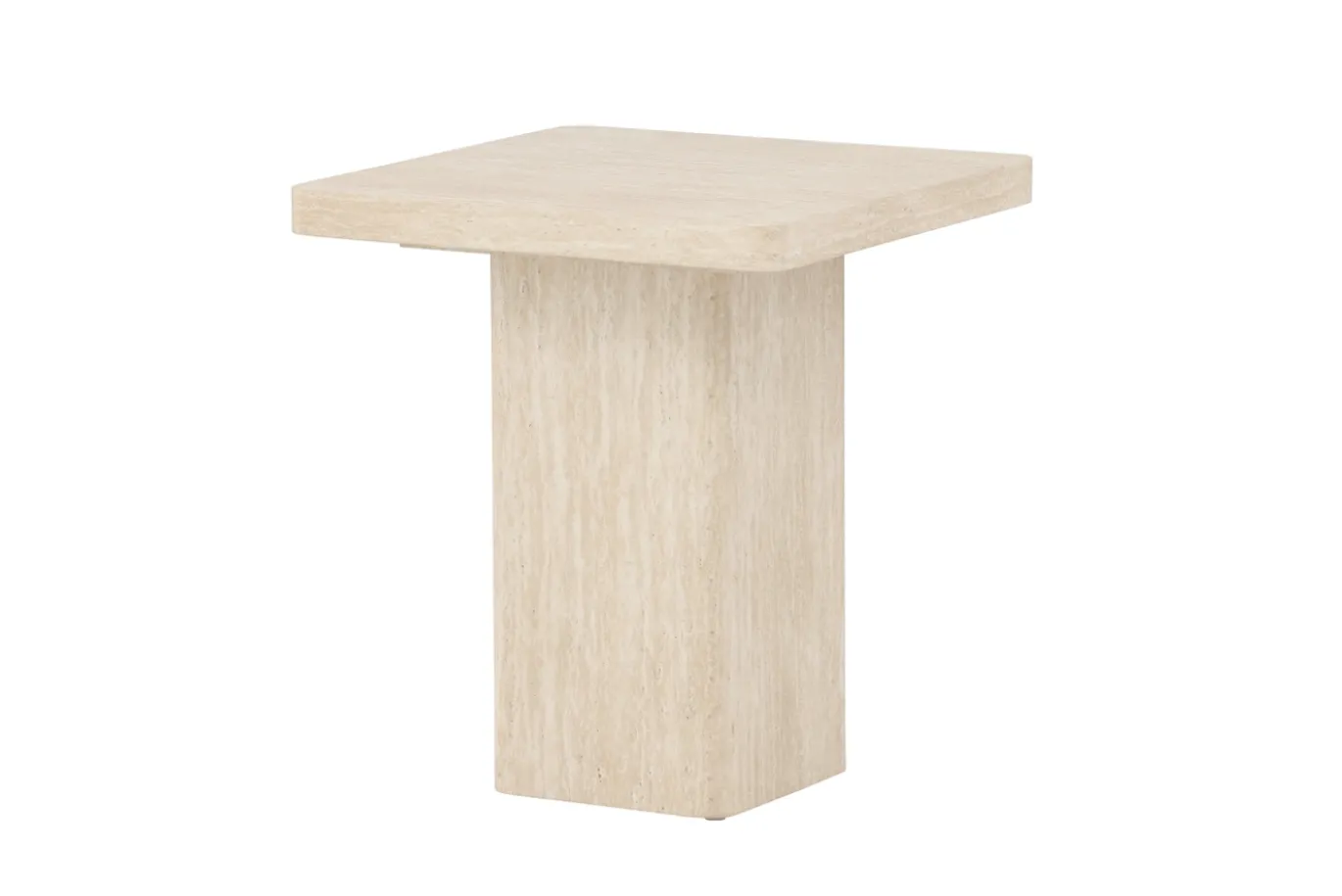 Fjôrd Salontafel Qvart Beige Travertinlook 50x50cm