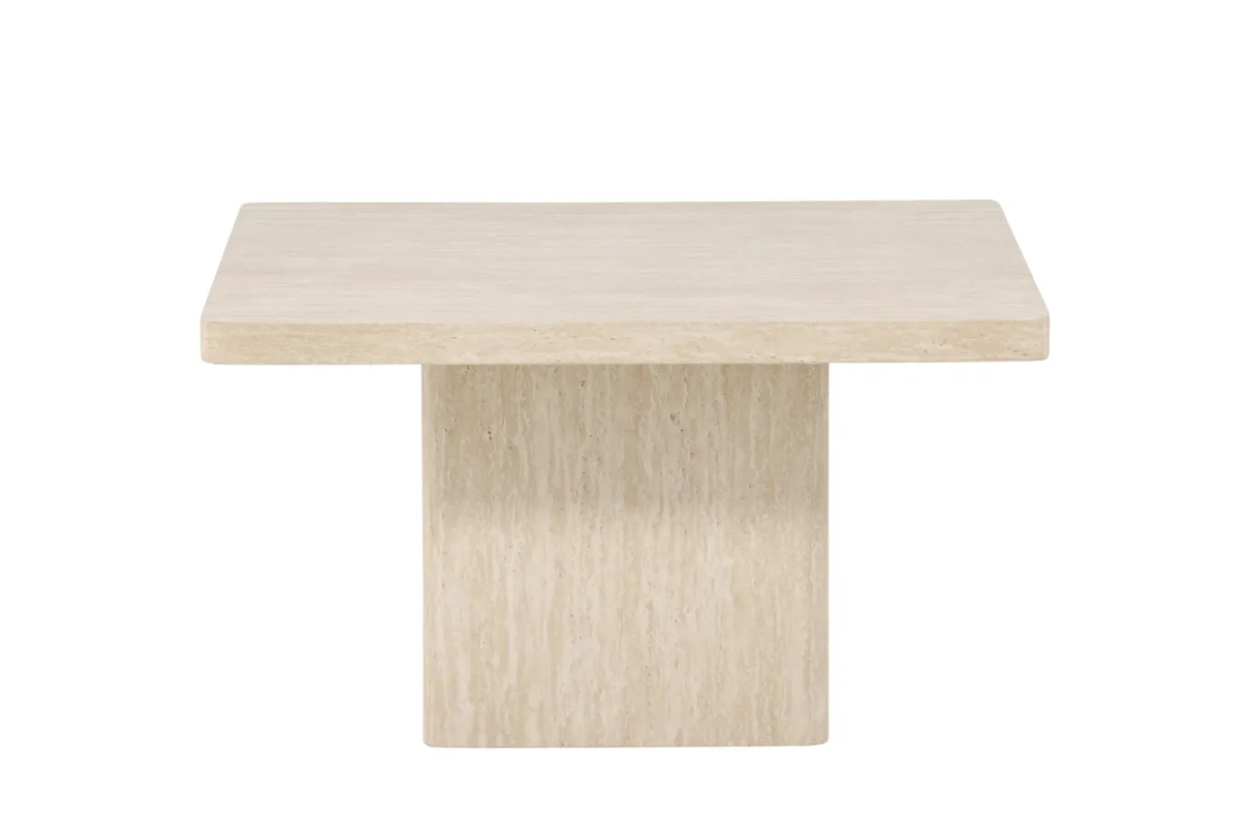 Fjôrd Salontafel Qvart Beige Travertinlook 80x80cm