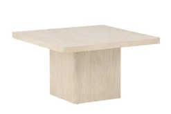 Fjôrd Salontafel Qvart Beige Travertinlook 80x80cm