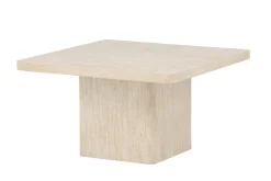 Fjôrd Salontafel Qvart Beige Travertinlook 80x80cm