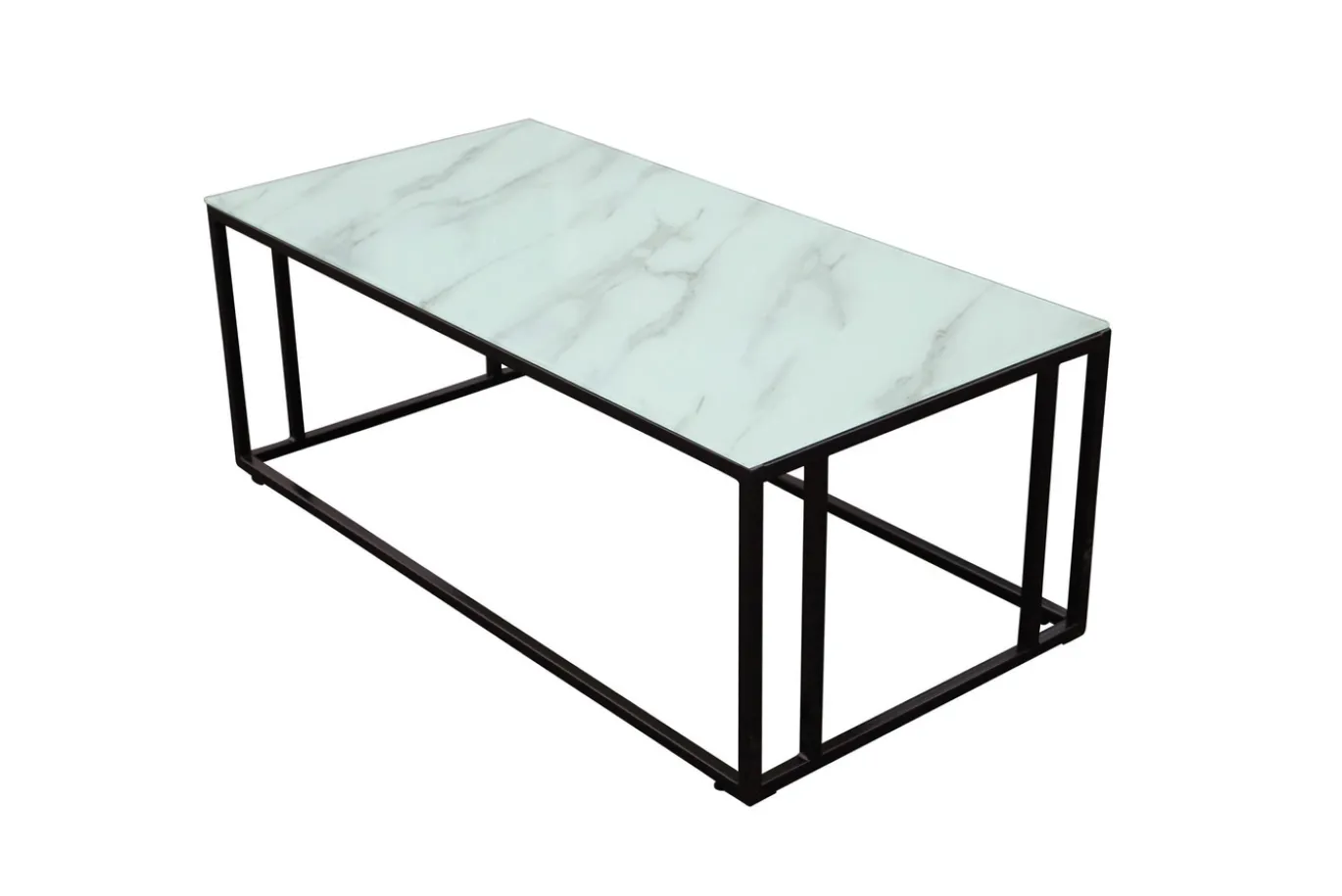 Fjôrd Salontafel Rock Zwart Glasmarmer 120x60cm