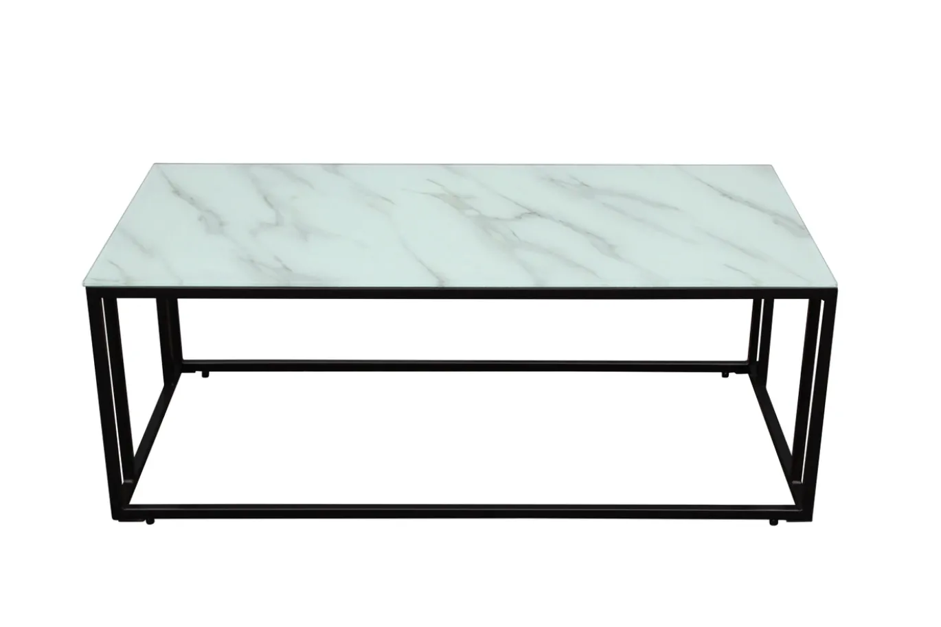 Fjôrd Salontafel Rock Zwart Glasmarmer 120x60cm
