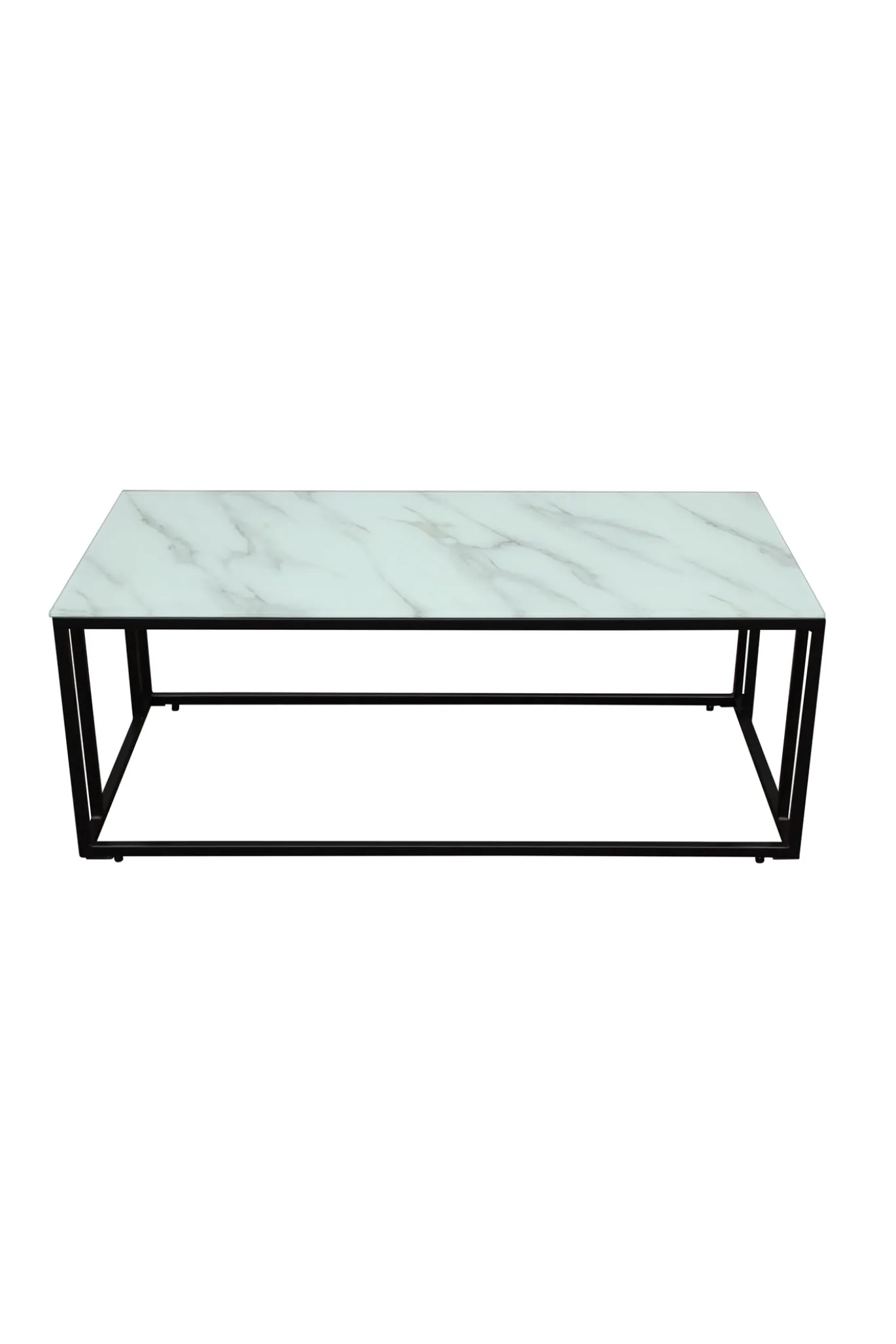 Fjôrd Salontafel Rock Zwart Glasmarmer 120x60cm