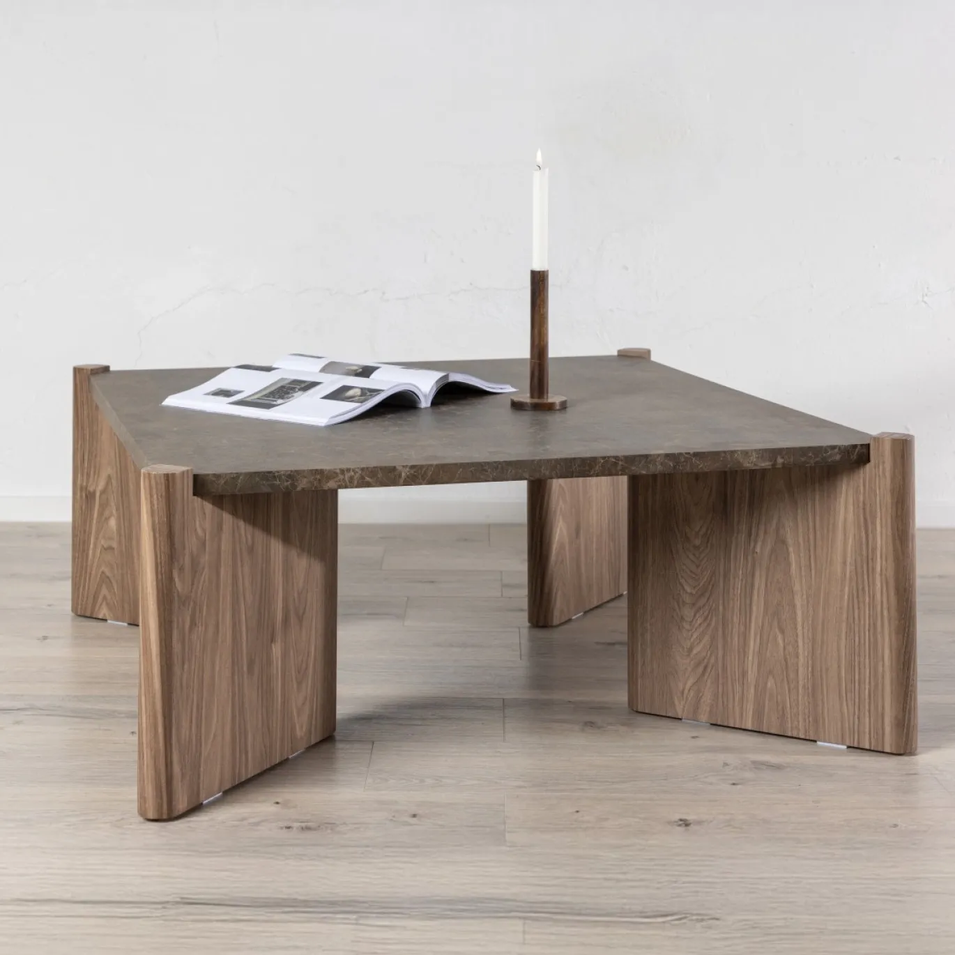 Fjôrd Salontafel Rogaland Bruin Marmerlook/Mdf
