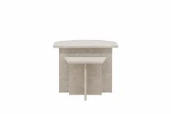 Fjôrd Salontafel Sala 60x60cm en 40x40cm Marmerlook