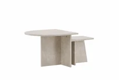 Fjôrd Salontafel Sala 60x60cm en 40x40cm Marmerlook