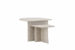 Fjôrd Salontafel Sala 60x60cm en 40x40cm Marmerlook