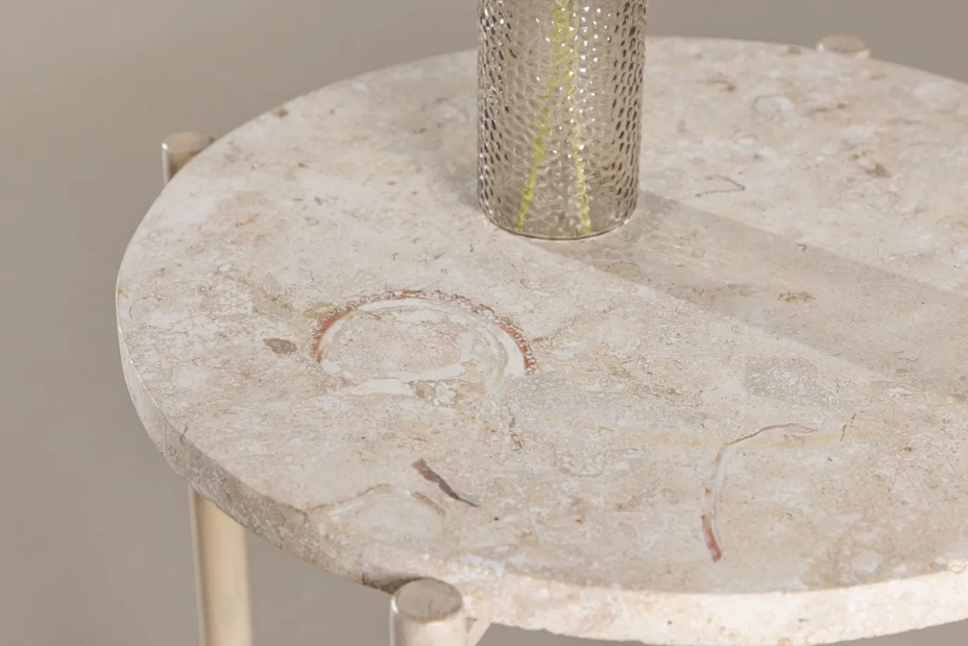 Fjôrd Salontafel Sandhamn Beige ⌀40cm