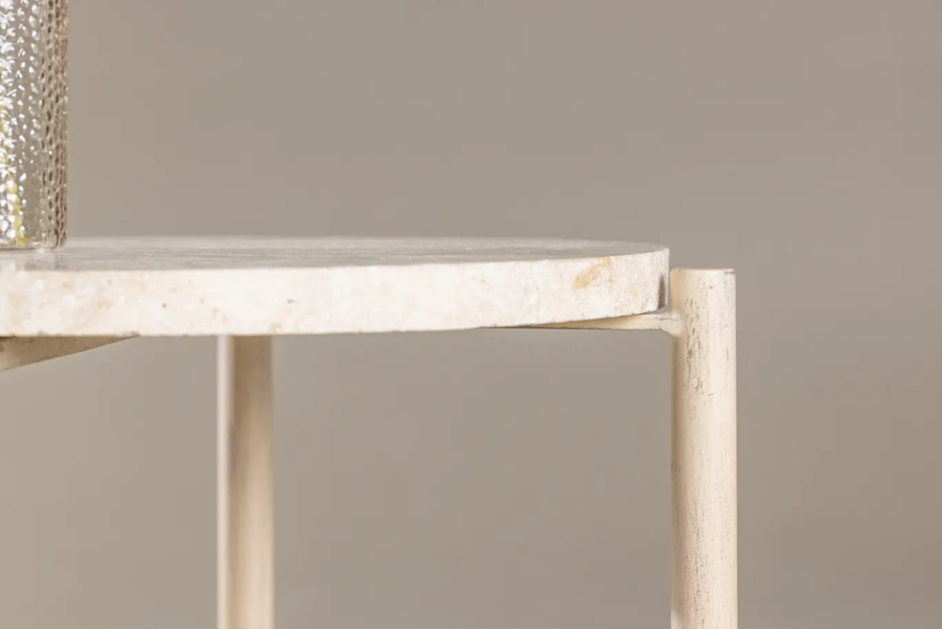 Fjôrd Salontafel Sandhamn Beige ⌀40cm