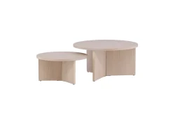 Fjôrd Salontafel Set Saltö Whitewash MDF