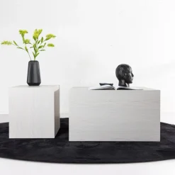 Fjôrd Salontafel Set York Hoog Whitewash MDF