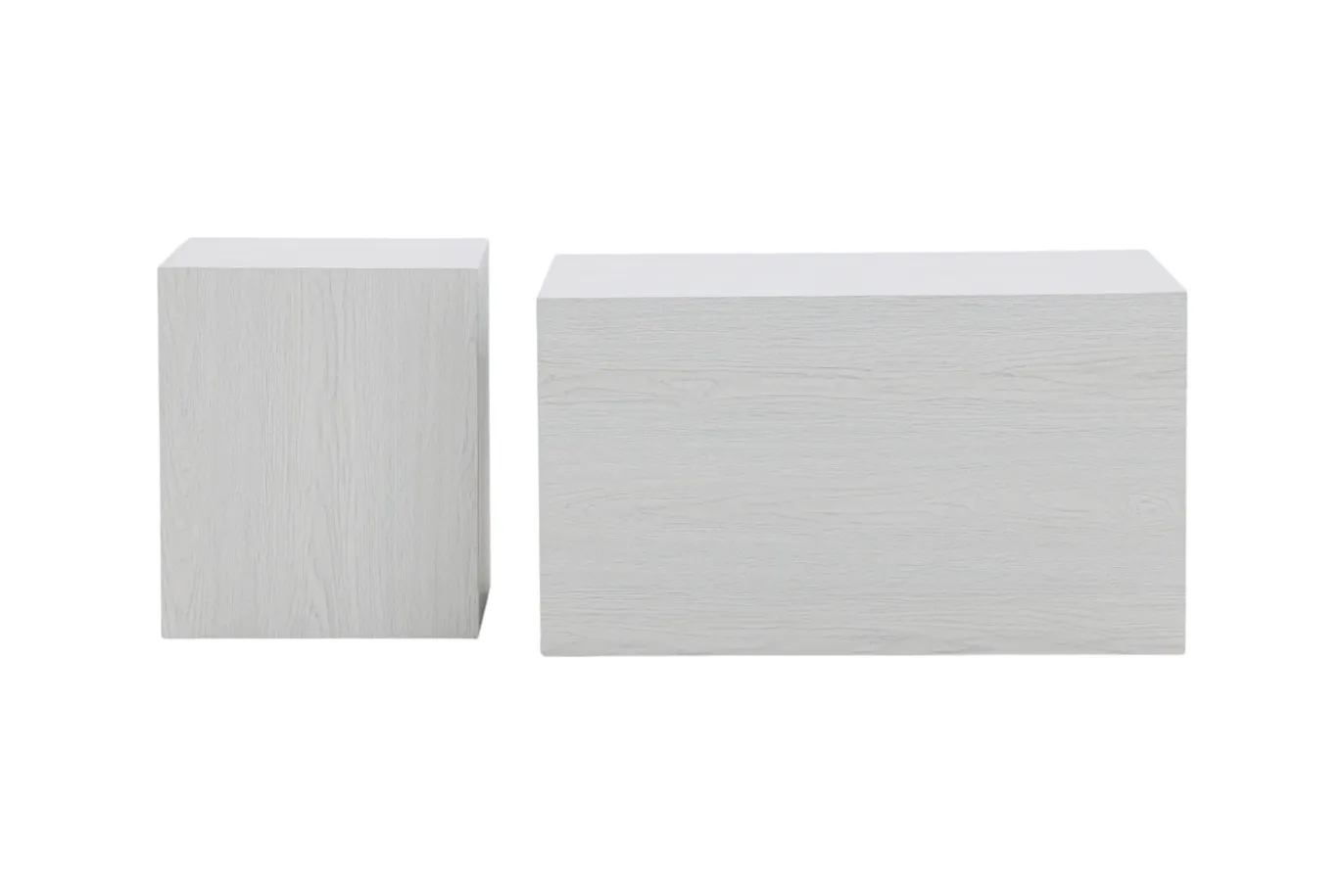 Fjôrd Salontafel Set York Hoog Whitewash MDF