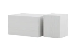 Fjôrd Salontafel Set York Hoog Whitewash MDF