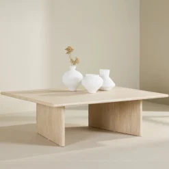 Fjôrd Salontafel Skagen Beige Travertinlook 120x100cm
