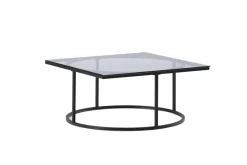 Fjôrd Salontafel Skanör Zwart met Helder Glas