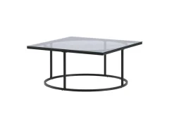 Fjôrd Salontafel Skanör Zwart met Helder Glas