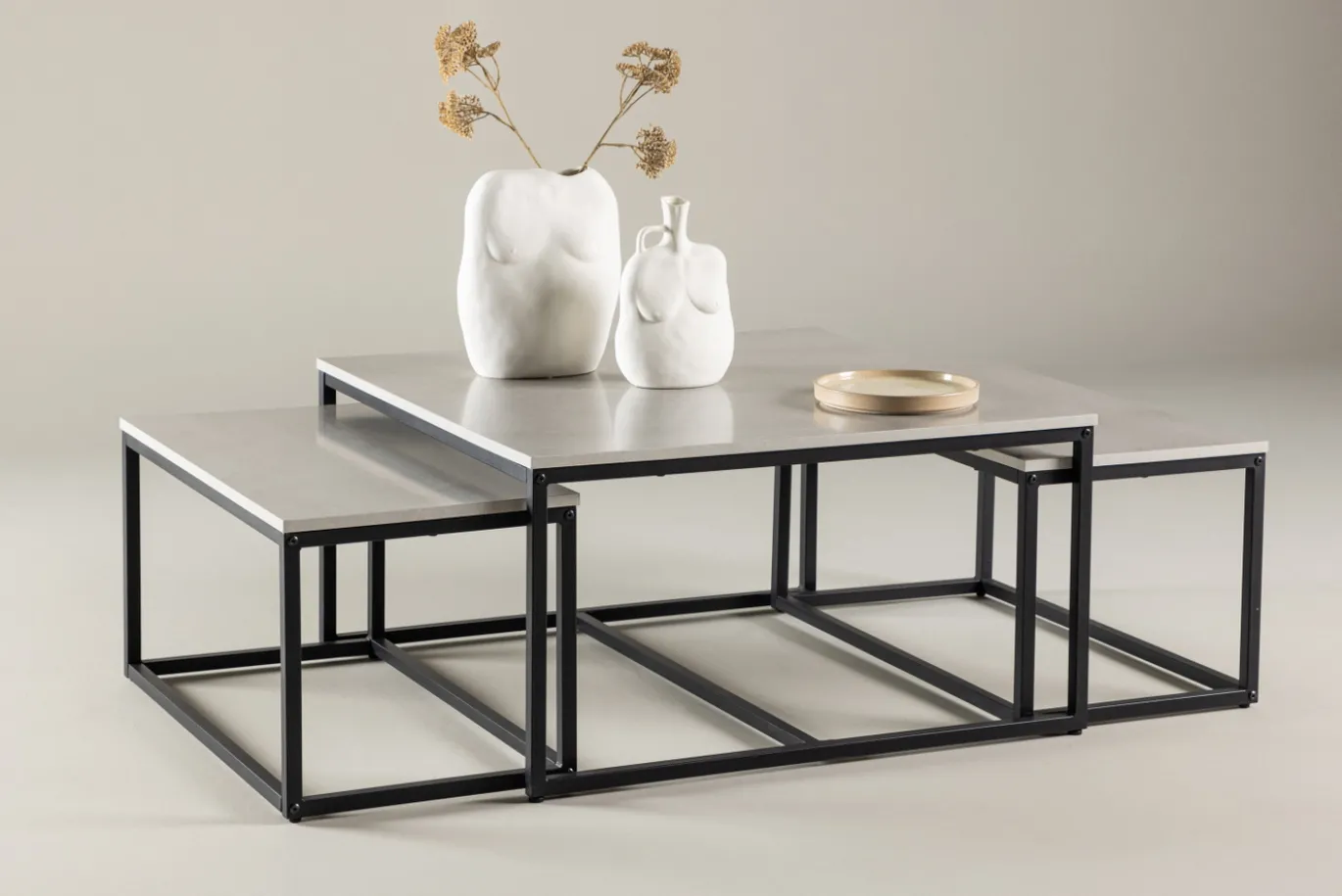 Fjôrd Salontafel Solna 80x80cm Stonelook