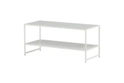 Fjôrd Salontafel Staal Wit 43x102cm