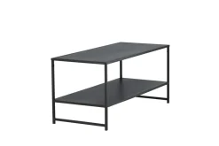Fjôrd Salontafel Staal Zwart 43x102cm