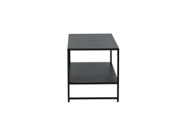 Fjôrd Salontafel Staal Zwart 43x102cm