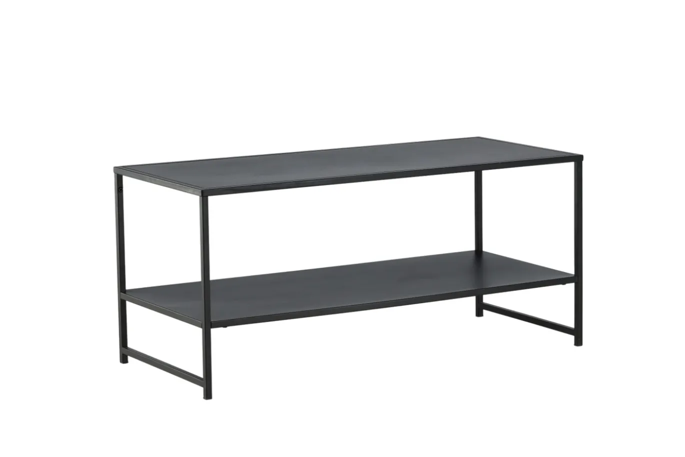 Fjôrd Salontafel Staal Zwart 43x102cm