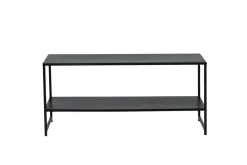 Fjôrd Salontafel Staal Zwart 43x102cm