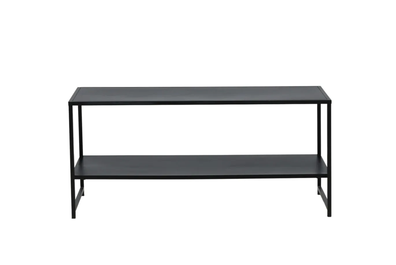 Fjôrd Salontafel Staal Zwart 43x102cm