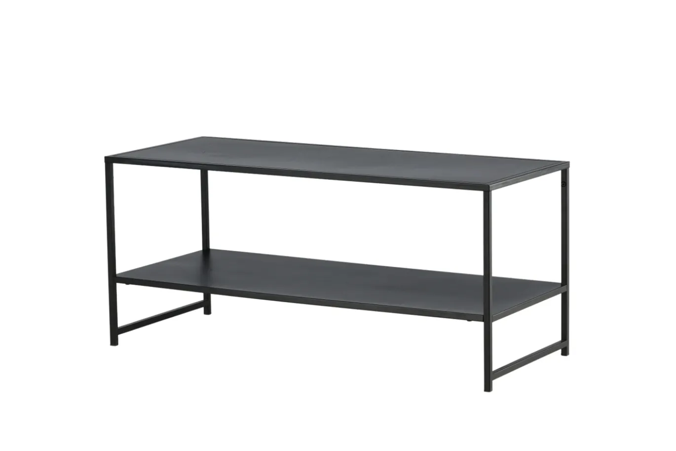 Fjôrd Salontafel Staal Zwart 43x102cm