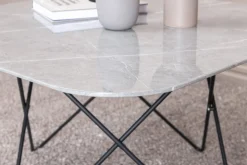 Fjôrd Salontafel Tristar Grijs Glas Marmer