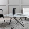Fjôrd Salontafel Tristar Wit Glas Marmer