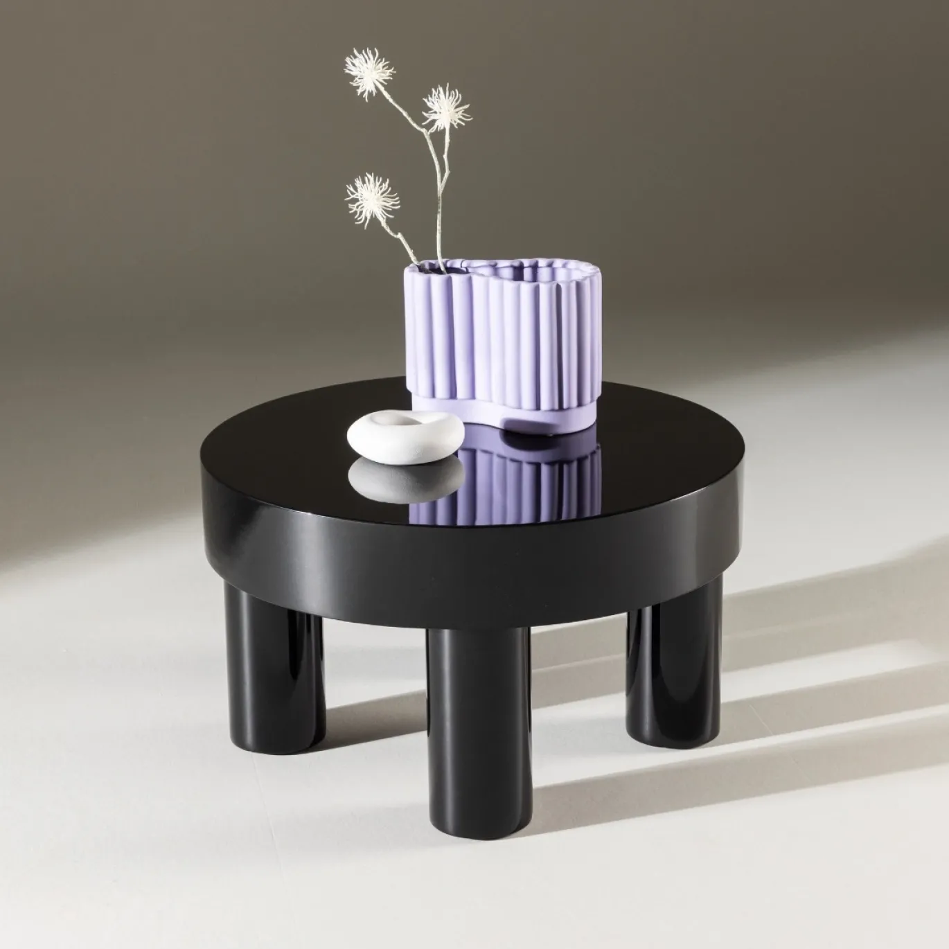 Fjôrd Salontafel Varberg Ø60cm Glossy Zwart