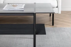 Fjôrd Salontafel Von Zwart Smoked Glas