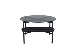 Fjôrd Salontafel Von Zwart Smoked Glas Ø80cm