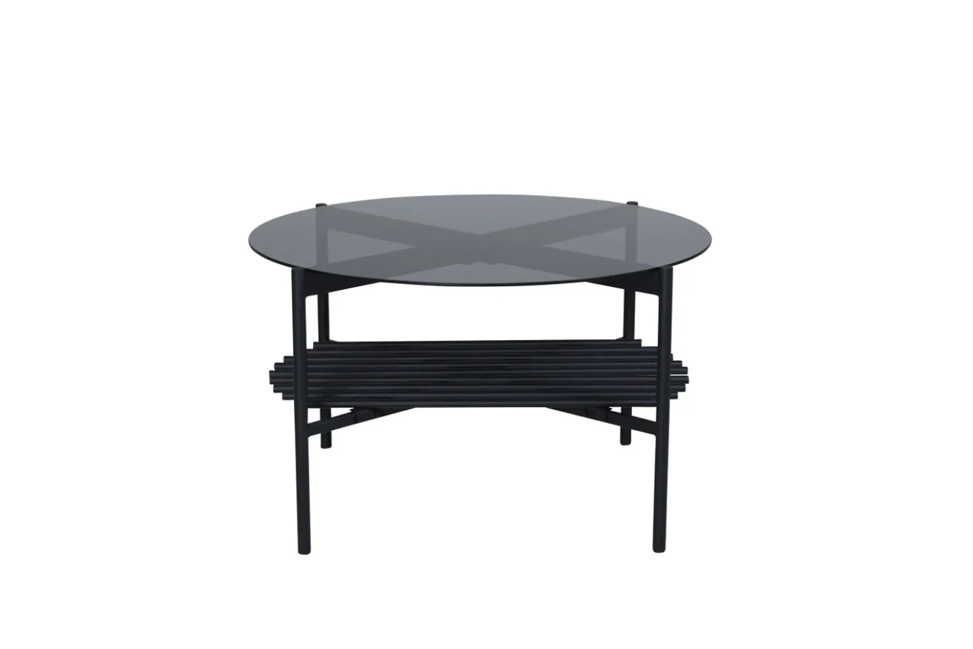 Fjôrd Salontafel Von Zwart Smoked Glas Ø80cm